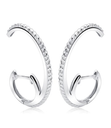 Nifty Unique Shaped Silver Stud Earring HO-2471